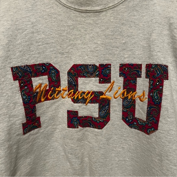 Vintage 90s Penn‎ State PSU Nittany Lions Crewneck Sweatshirt Gray Mens Large - Picture 6 of 7